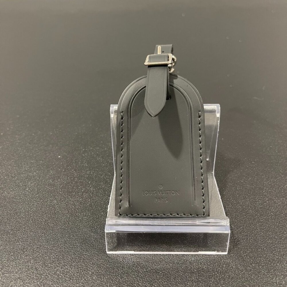 Louis Vuitton Calfskin Luggage Tag Black (JB1161)
